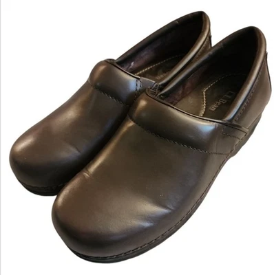 Zapatos LL Bean para mujer 7 M clásicos zueco marrón sin cordones punta redonda tacones de cuña 301352 Foto 1 de 4