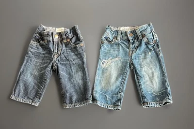 Pantalones clásicos de mezclilla azul holgados BABY GAP 3-6 meses (2) Foto 1 de 4