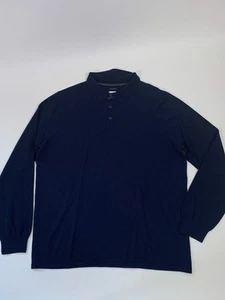 Nordstrom Mens Shop Sweater XL Navy Blue Merino Wool Button Lightweight - Picture 1 of 10