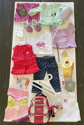 LOT 100% Tagged American Girl Doll Brand 18” Clothes, Shoes & Accessories - Image 1 of 4