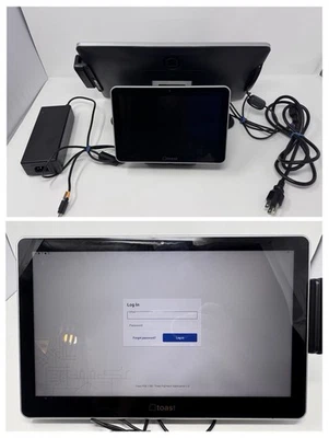 Toast Flex TT200 POS System Dual Display Power Supply Card Reader FACTORY RESET - Image 1 of 4
