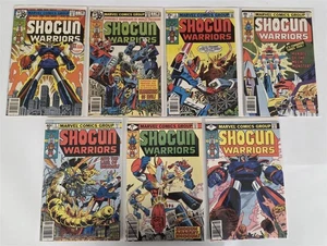 LOTE COMPLETO DE CÓMICS SHOGUN WARRIORS (1979) #1 2 3 4 5 6 7 MARVEL ALTA CALIDAD CASI NUEVO/M - Imagen 1 de 5