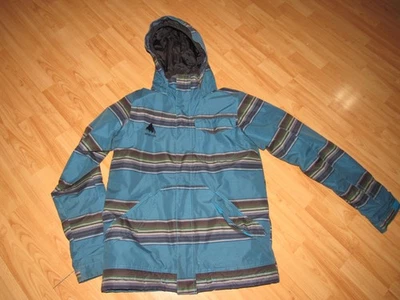 BURTON Dryride Fray Insulated Jacket Blue Youth Boy Snowboard Ski Large XL HOOD - Image 1 of 4