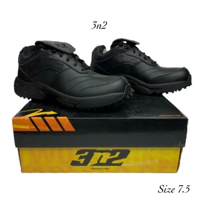 3n2 Reaction Low Black Baseball/Softball Umpire Shoes Black NIB Size 7.5 - Image 1 of 4