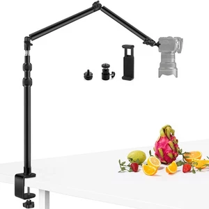 Supporto da Scrivania per Fotocamera con Braccio Magico Staccabile 24,41", Supporto Luce... - Foto 1 di 7