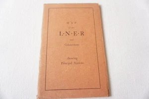 1924 LNER London & Connecting Railways Map LNER Pocket Map - Picture 1 of 8