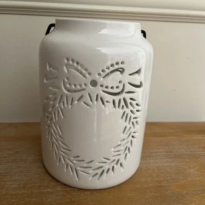 Linterna vela blanca. "7"" de alto". Sin caja. Foto 1 de 3