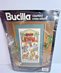 Kit de punto de cruz Bucilla 40632 vintage Arca de Noé-1992 - Imagen 1 de 2