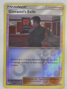 Giovanni's Exile - 57/68 - Hidden Fates - POKEMON REVERSE HOLO - Picture 1 of 1