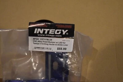 Tamiya R/C 1/14 King Grand Hauler Globeliner Front Bumper w/LED - Blue - Image 1 of 2