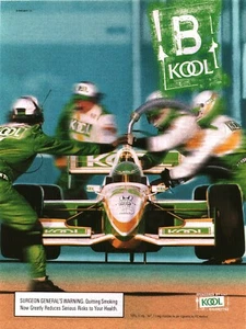 1998 VINTAGE PRINT AD - KOOL CIGARETTES AD - KOOL RACING TEAM - B KOOL RACE CAR - Picture 1 of 1