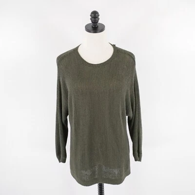 Suéter Pullover Pequeño Tejido Verde Ann Taylor Loft Manga Larga Foto 1 de 4