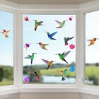  Hummingbird Window Clings Non Adhesive Vinyl Stickers Beautiful Glass Decals