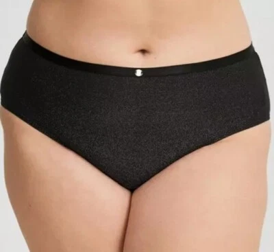 Torrid Sexy Shimmering Black Soft Shine Cheeky Panty Plus Size 4X, 26 - Image 1 of 4