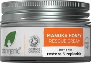 Dr Organic Manuka Honey Rescue Cream 50ml*+for dry damaged, sensitive skin.. - Picture 1 of 3