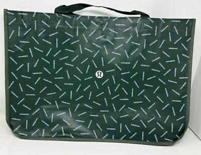 Bolsa de regalo de compras reutilizable Lululemon bolsa de yoga 21"x14" verde menta verde Foto 1 de 4