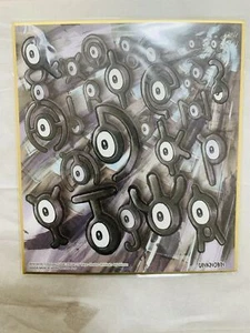 Unown Pokemon Shikishi Art Bord Nintendo Pokemon Center S-7 - Picture 1 of 11