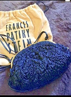 Auténtico, Frances Patiky Stein, FPS, seda negra, nuevo con etiquetas nuevo en caja Foto 1 de 4