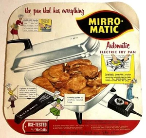SARTÉN ELÉCTRICA MIRRO-MATIC ~ folleto de recetas c1959 - Imagen 1 de 1