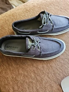 Zapatillas Hombre Sperry Bahama II GRIS OSCURO Cáñamo STS23973 Talla 13 - Imagen 1 de 5