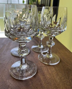 Nachtmann Alexandra Cut Crystal Water Goblet 6.5" EUC set of 4 STUNNING - Picture 1 of 15