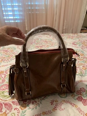 ❤️ Florentine Satchel Faux Leather NWOT - Image 1 of 4