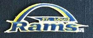 1995-99 ST. LOUIS RAMS NFL FOOTBALL VINTAGE 3.5" TEAM LOGO PATCH - Picture 1 of 3
