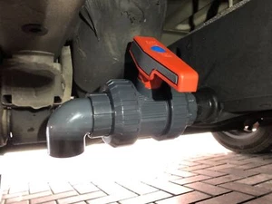 1 1/4 Inch - Waste Valve - Water Tank - Drain For Van Camper Ducato Adria - Picture 1 of 4