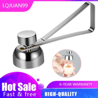 Hard Soft Eggs Stainless Steel Cutter Kitchen Egg Opener Tool Shell Separator - Image 1 of 4