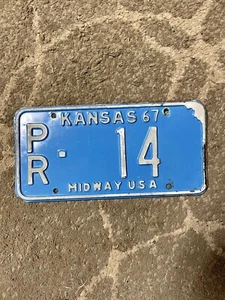 Kansas PR-14 1967 matrícula Midway - número bajo - Imagen 1 de 4