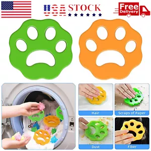 2 PCS Pet Hair Remover For Laundry Washing Machine Cat Dog Reusable Fur Catcher - Picture 1 of 13