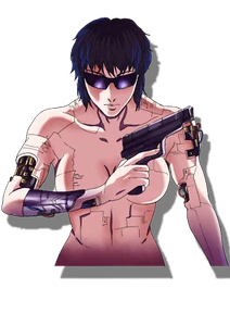 Major Motoko Kusanagi Ghost in the Shell GitS 6" Anime Car Decal - Picture 1 of 1