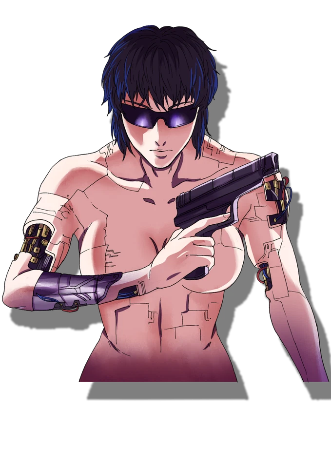 Major Motoko Kusanagi Ghost in the Shell GitS 6" Anime Car Decal - Image 1 of 1