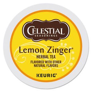 Celestial Seasonings Lemon Zinger Tea 24 to 144 Keurig K cups Pick Any Size 