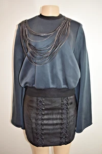 Ellery Grey Long Sleeve Top Size 6 US On Sale sn - Picture 1 of 16