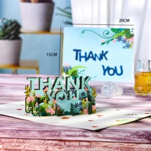 Mothers Day ThankYou Card Gifts FloralBouquet Greeting Card Flowers for Mom wife - Picture 1 of 2
