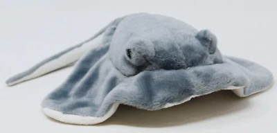 Fiesta Gray White Stingray Plush Toy Realistic Stuffed Animal 15" Head to Tail - Image 1 of 4