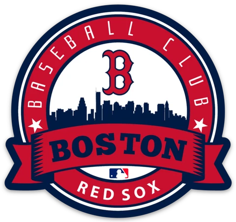 Boston Red Sox Baseball Club logo Type MLB Baseball Die-Cut MAGNET Cover