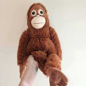 IKEA Djungelskog Orangutan Monkey Brown Soft Plush Toy Comforter Monkey Ape - Picture 1 of 19