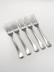 Oneida American Artistry Edelstahl Tafelgabeln 5er Set Besteck USA Vintage - Bild 1 von 9