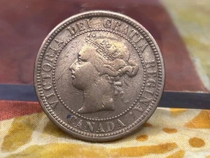 1882- H Canada Large Cent Almost Uncirculated - Picture 1 of 2