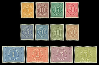 COLÔMBIA 1929 CORREIO AÉREO - Conjunto completo de correio aéreo internacional Sc # C68-C79 perfeito estado MLH - Imagem 1 de 2