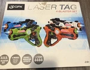 GPX Laser Tag 4 Blaster Set LT458 Blaster blau orange grün weiß - funktioniert! - Bild 1 von 5