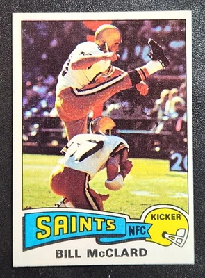 1975 Topps Football - Bill McClard - New Orleans Saints #382 EX - Image 1 of 2