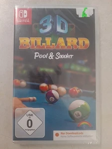3D Billard: Pool & Snooker (Nintendo Switch) Selten Sealed Import - Bild 1 von 2