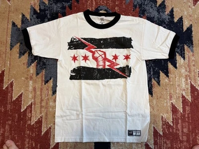 Camiseta WWE CM Punk Best in the World Negra Cuello Anillo M Blanca Foto 1 de 3