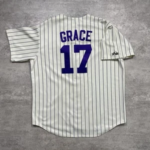 VTG 00s MLB ARIZONA DIAMONDBACKS MARK GRACE MAJESTIC PINSTRIPE JERSEY SIZE XL - Picture 1 of 8