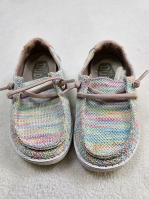 Hey Dude Wendy Youth Aroura Toddler Multicolor Knit Shoes US K7 7 - Image 1 of 4