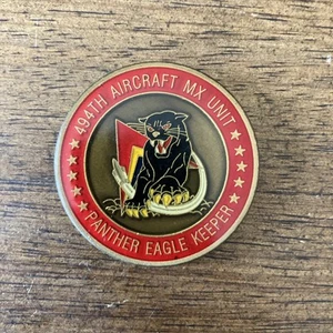 494th Fighter Squadron Challenge Coin 48th Aircraft Maintenance Air Force F-15 - Picture 1 of 7