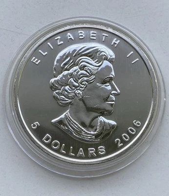 Maple Leaf 2006 Kanada 5 $Silber 1 oz 999.9 Silber AG - Bild 1 von 2